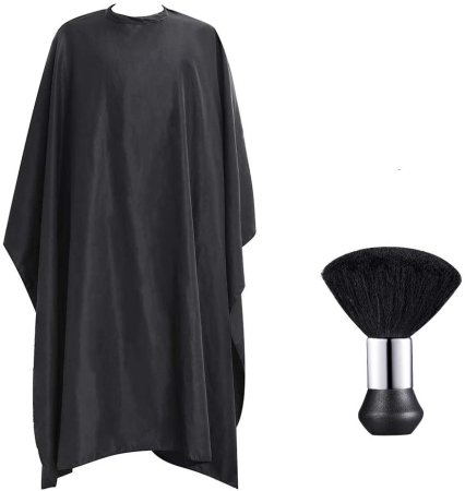 Coafor si Frizerie - Set frizerie coafor Adriano cu pelerina manta si pamatuf negru