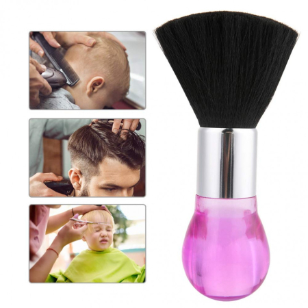 Set frizerie coafor AdrianoA cu pelerina manta si pamatuf mov [5]
