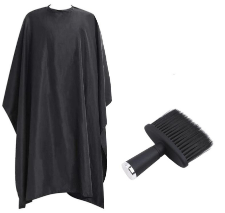 Coafor si Frizerie - Set frizerie coafor AdrianoG cu pelerina manta si pamatuf Gri