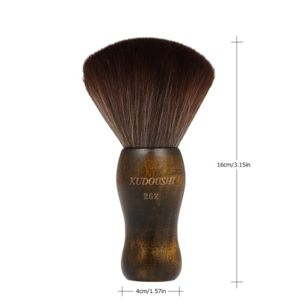 Set frizerie coafor AdrianoM cu pelerina manta craniu si pamatuf maro [6]