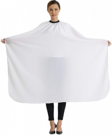 Set frizerie coafor AdrianoW cu pelerina manta si pamatuf alb [1]