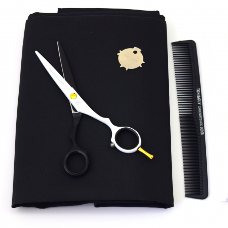 Set frizerie cu forfeca tuns Golden Line Black&White [2]