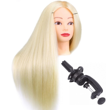 Set Frizerie incepatori Hair School 01, cu Foarfece Tuns, Filat, Cap Practică, Blond [4]