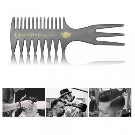 Set kit 2 piepteni pentru barbati aranjare barba frizerie coafor Kongba [2]