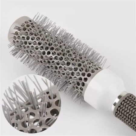 Set kit 4 perii nano ceramice ionice rotunde pentru coafor frizerie profesionale [3]