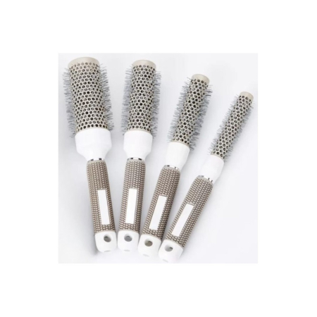 Set kit 4 perii nano ceramice ionice rotunde pentru coafor frizerie profesionale [1]