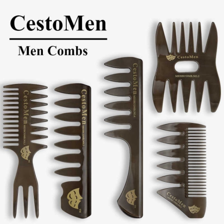 Coafor si Frizerie - Set kit 5 piepteni pentru barbati aranjare barba frizerie coafor