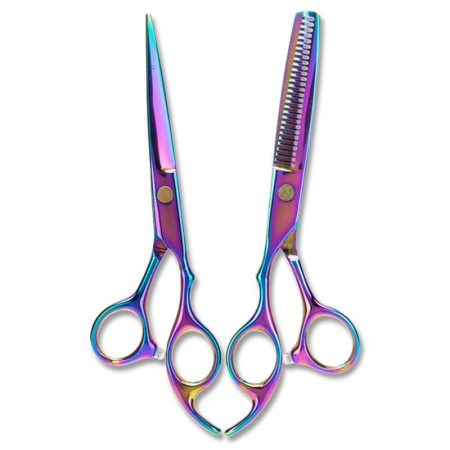Set kit complet produse frizerie coafor cu foarfece tuns si filat cameleon SF02 [7]