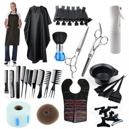 Coafor si Frizerie - Set kit frizerie coafor GEORGIANA coafat dama barbati