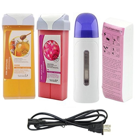 Epilare - Set kit profesional pentru epilare la domiciliu cu incalzitor 2 rezerve si hartie
