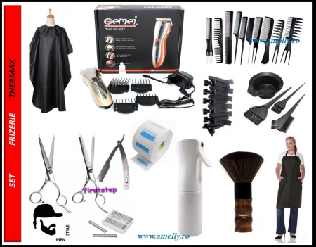 Coafor si Frizerie - Set kit Thermax produse accesoarii scoala frizerie coafor barbati