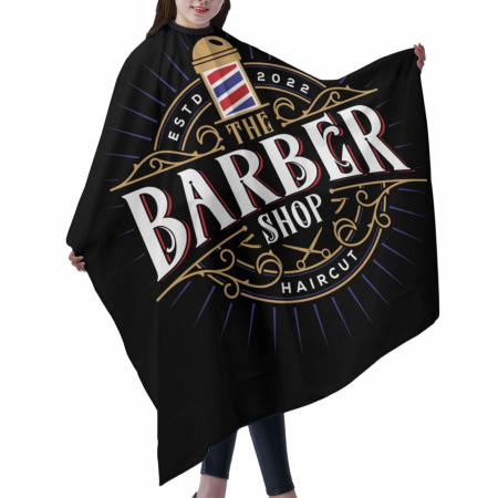 Set pelerine tuns frizerie pentru barber shop si coafor, 2 buc, stil vintage, PEL01S [5]