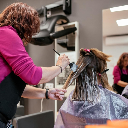 Set vopsit parul cu bol si 5 pensule pentru vopsea de par, plastic dur, negru [4]