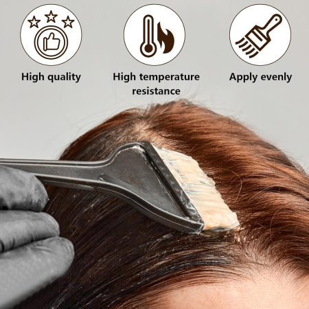 Set vopsit parul cu bol si 5 pensule pentru vopsea de par, plastic dur, negru [1]