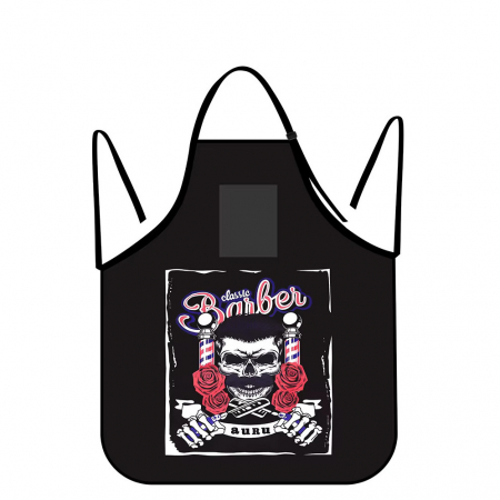Pelerine si Sorturi - Sort frizerie barber unisex, textil, negru, marime universala