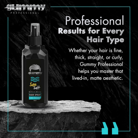 Spray de par texturizant - Gummy Professional Sea Salt Hair Spray, 250ml - Bucle Naturale, Volum și Finish Mat [4]
