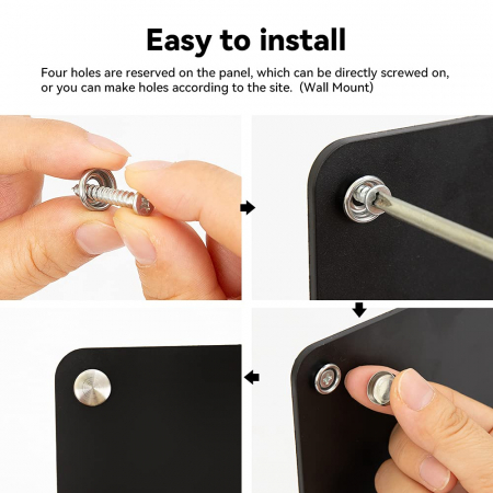 Suport de perete pentru masini de tuns, organizator frizerie, negru, 48x33cm [2]