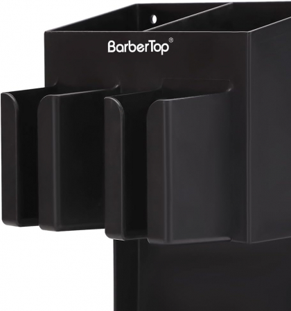 Suport de perete pentru uscator, 2 masini de tuns, organizator frizerie [3]