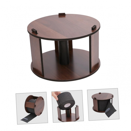 Coafor si Frizerie - Suport frizerie pentru rola guler coafor, Lemn, 14X9cm