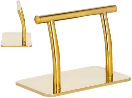 Mobilier frizerie - Suport picioare pentru scaun coafor frizerie metalic auriu