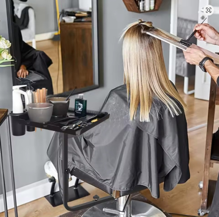 Tava pentru extensii, ustensile frizerie coafor, cu prindere de scaun, reglabila, rotativa [3]