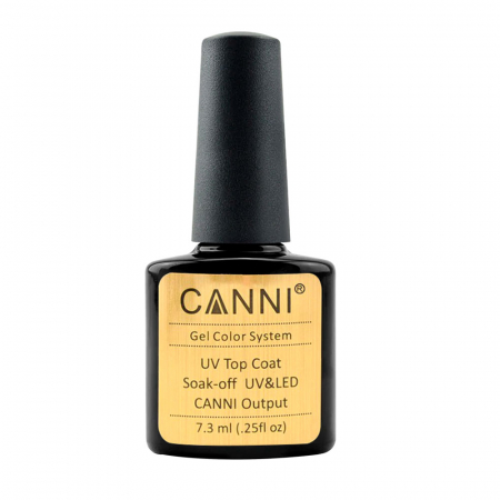 Manichiura si pedichiura - Top coat soak-off uv & led, Canni, cu degresare, 7.3 ml
