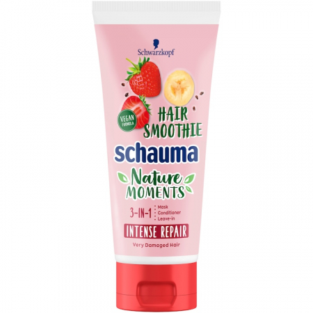 Tratament si masca de par - Tratament par 3-in -1 Schauma Hair Smoothie pentru par deteriorat, 200 ml