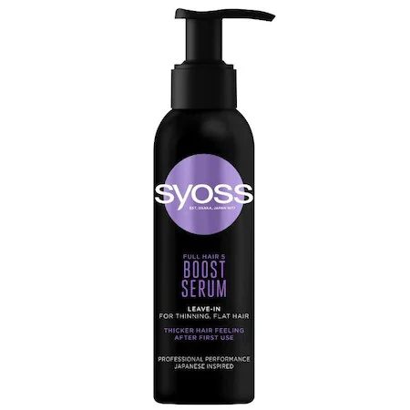 Tratament si masca de par - Tratament Syoss Full Hair Boost Serum, pentru par subtire si lipsit de volum, 150 ml
