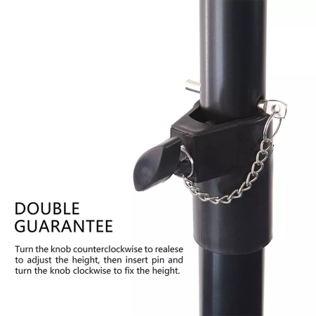 Trepied metalic suport reglabil pe inaltime pentru cap de practica negru [3]