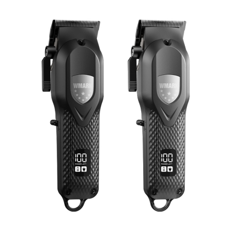 WMARK NG-119 – Mașină de tuns profesională Zero Gapped, 440C Stainless Steel, 7000 RPM, 240 min autonomie - Neagra [5]