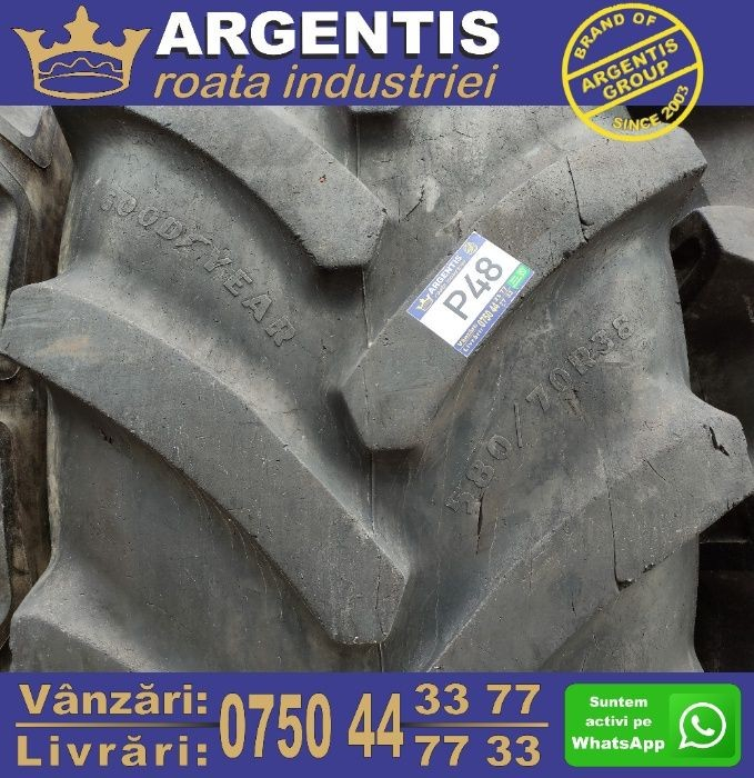 580/70/R38   Pereche 2 Anvelope Agricole/Tractor  GOODYEAR (Cod P48) [2]