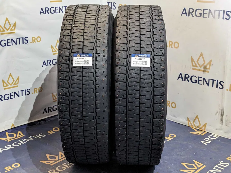Pereche 2 anvelope 315/80R22.5 Bridgestone (cod P101167C) [2]