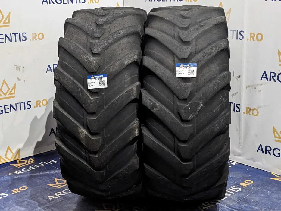 Pereche 2 anvelope 17.5/R24 (460/70/R24) Michelin (cod P100508I) [1]