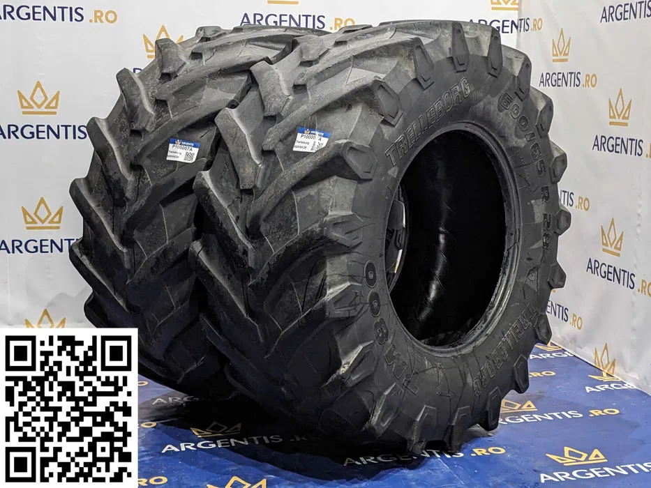 Agricole - Pereche 2 anvelope 600/65/28 Trelleborg (cod P100007A)