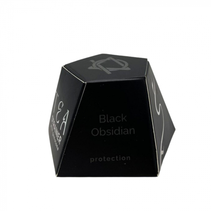 Infuzor ceai cu cristal Obsidian Negru [3]