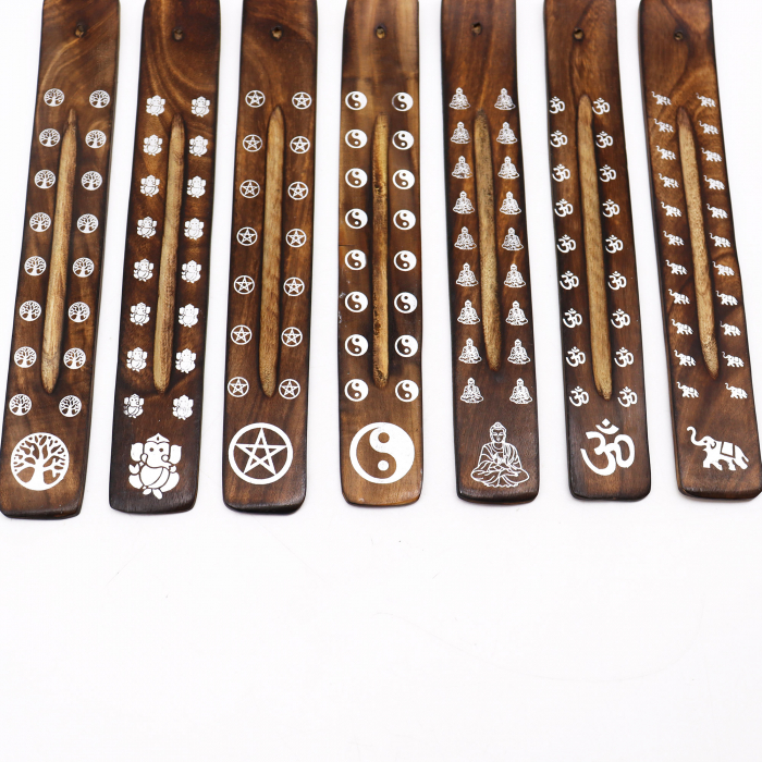 Suport bețișor parfumat din lemn de Mango [3]