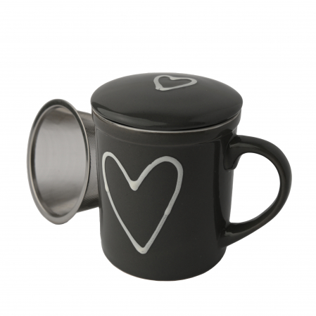 Cană cu sită și capac pentru ceai - STOC EPUIZAT [1]