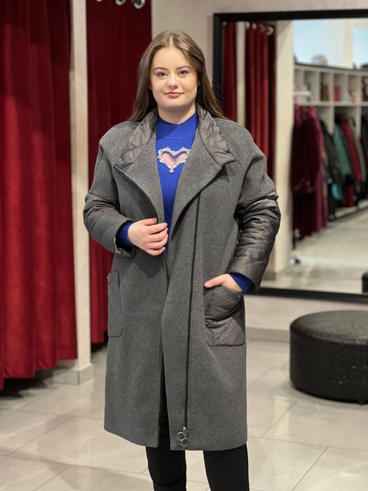 Palton gri Brenda 849 [4]