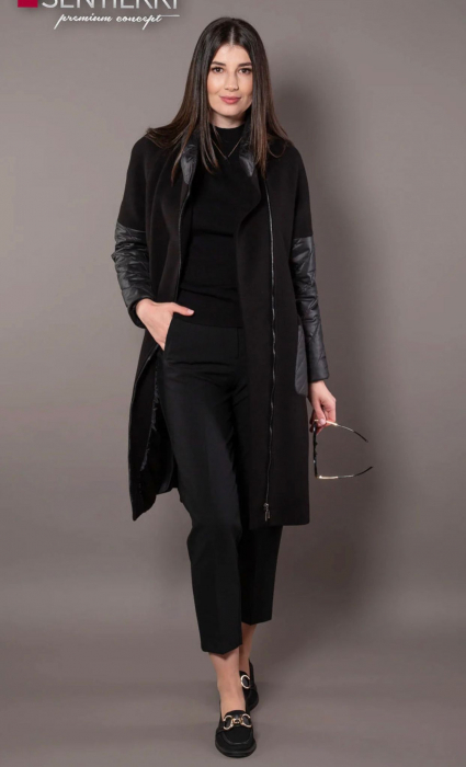 Palton negru Brenda 849 [4]