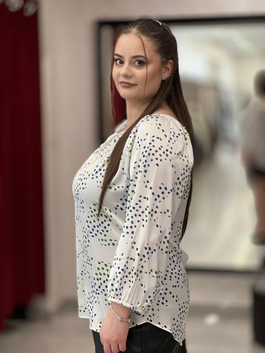 Bluza dama cu snur si punctulete [3]