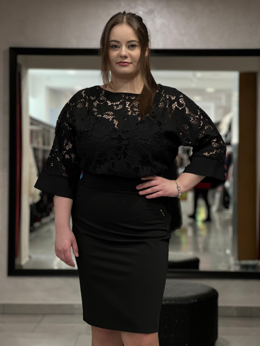 Bluză neagra dantela 11641 [3]