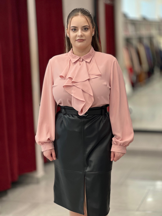 Camasa rose cu volane [4]