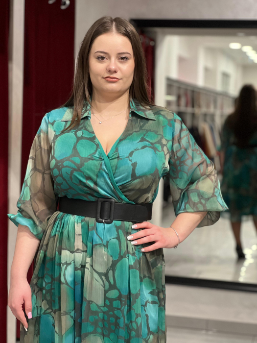 Rochie office degrade verde 1617 [2]
