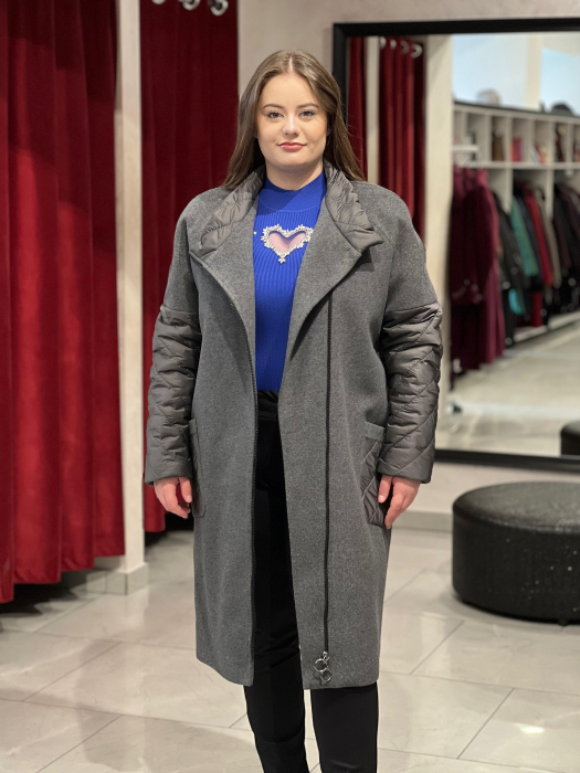 Palton gri Brenda 849 [2]