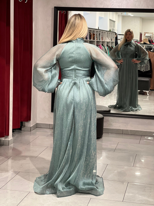 Rochie melanj cu funda 4994 [5]