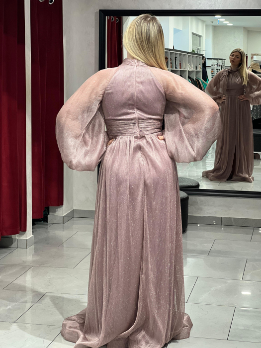 Rochie melanj cu funda 4994 [4]