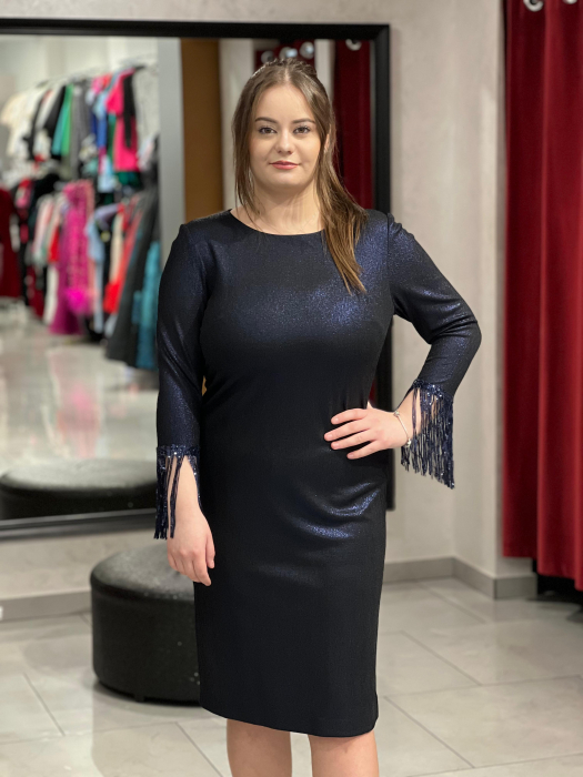 Rochie bleumarin sidef 962 [1]