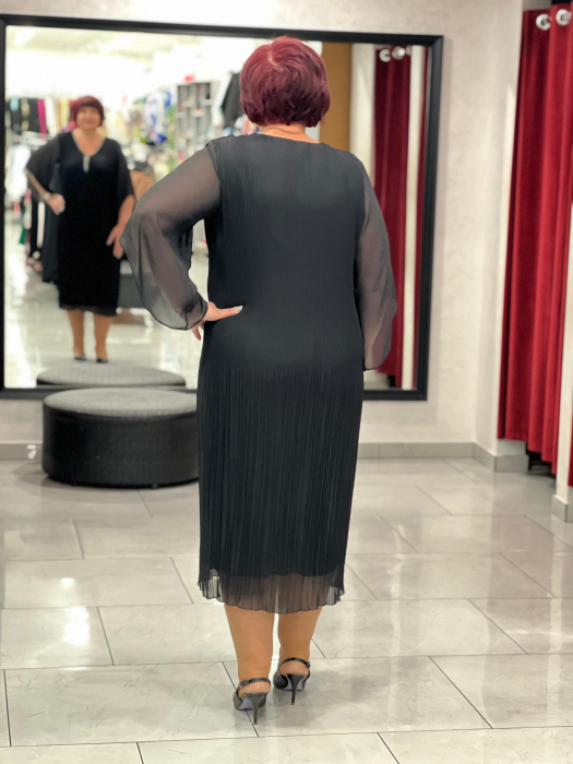 Rochie scurta cu pliuri mici 10010 [2]