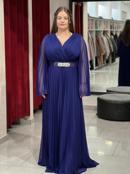 Rochie lunga albastra 6329 [1]
