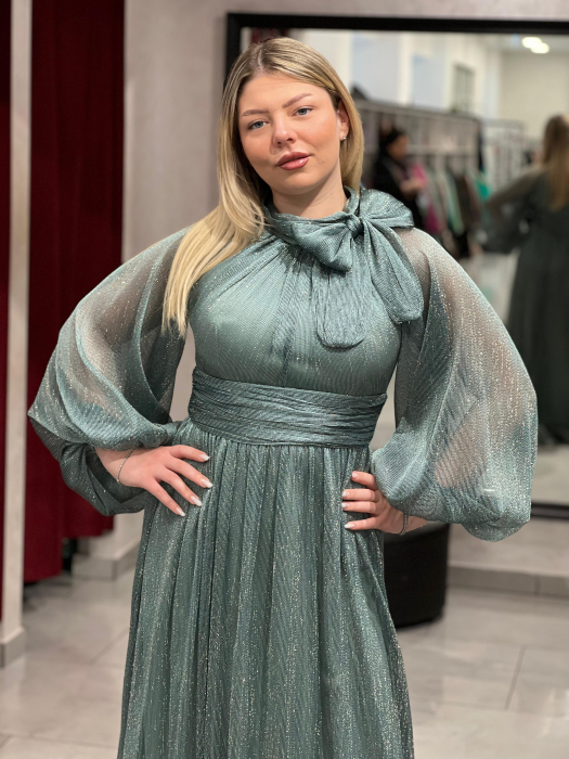 Rochie melanj cu funda 4994 [2]